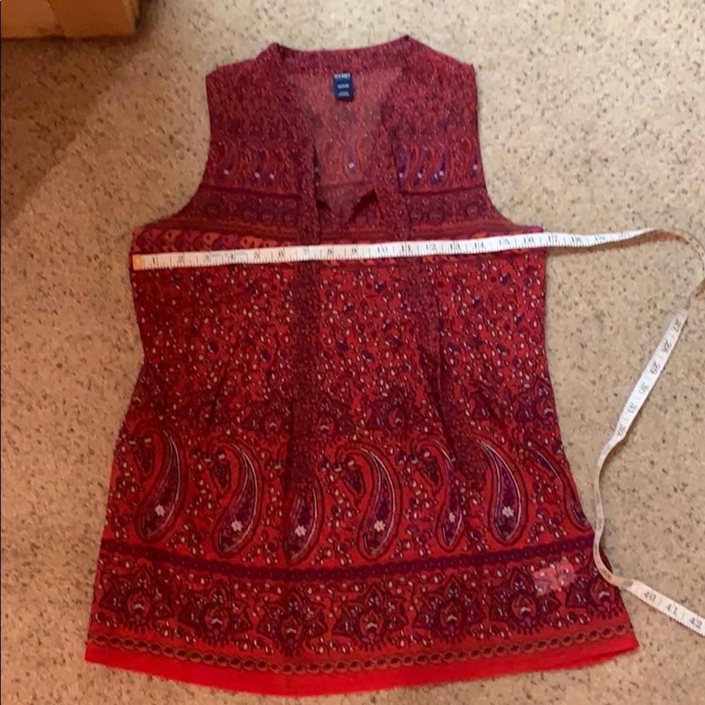 Red summer tunic